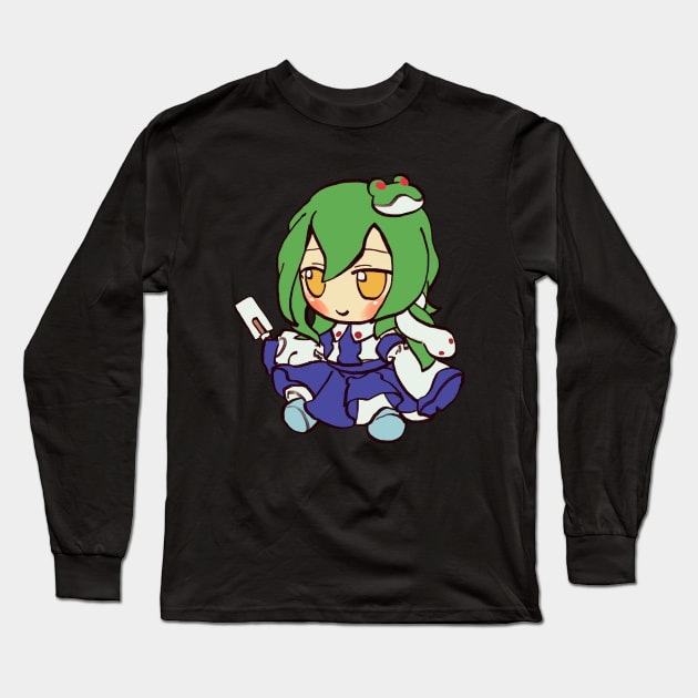 Mudwizard draws sanae kochiya fumo plush / touhou memes Long Sleeve T-Shirt by mudwizard